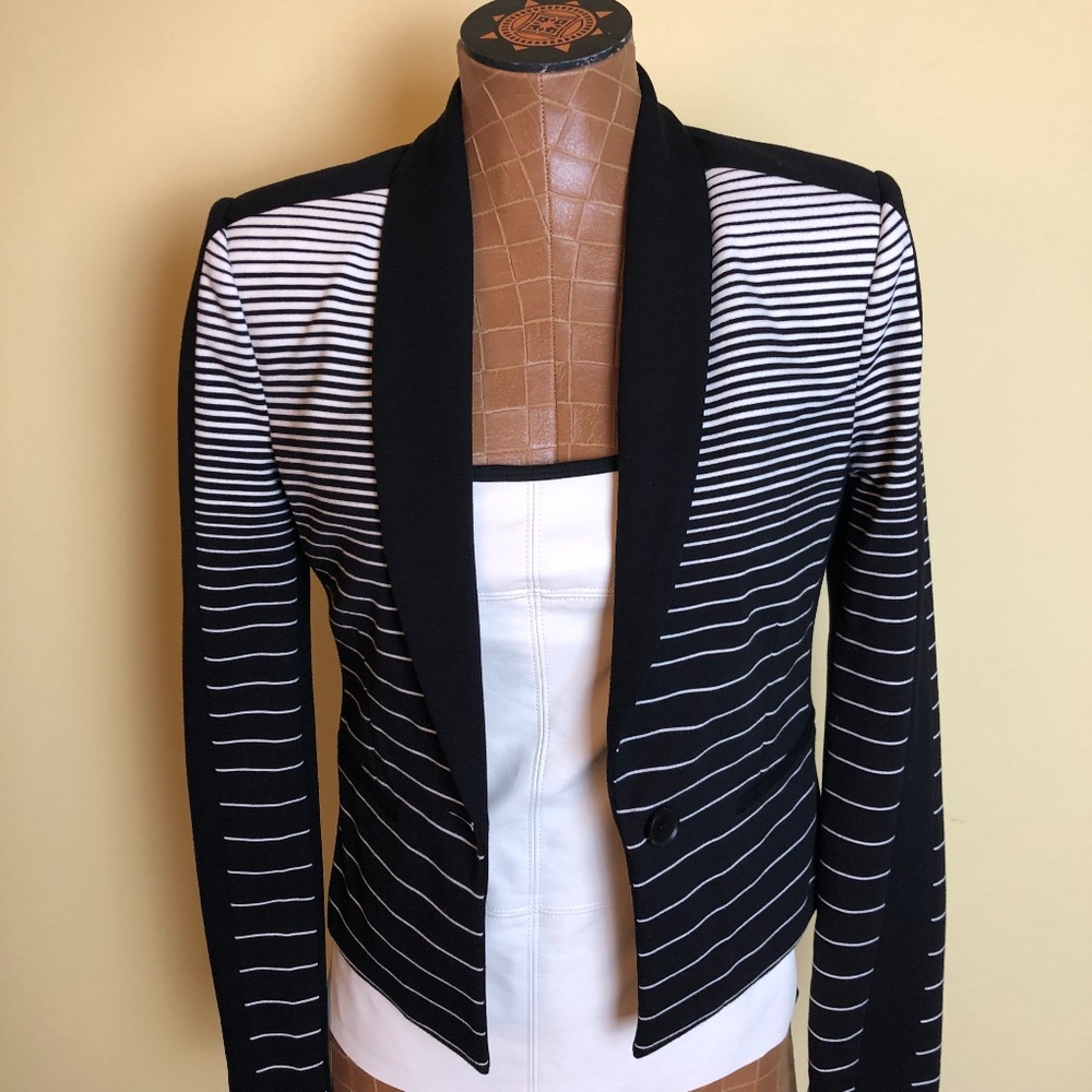 NWOT,  BCBGMaxAzria Bowie Jacket, Black & White